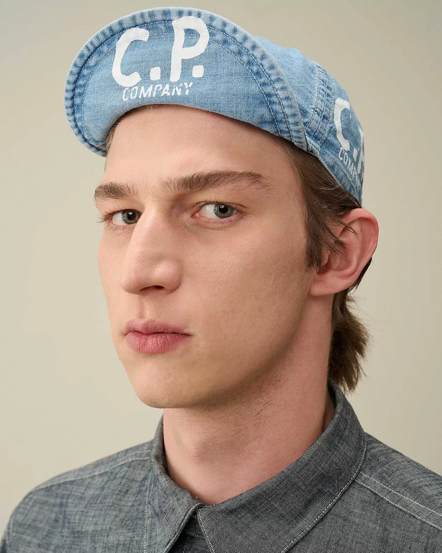 Homme C.P. Company Chapeaux^Blu Cycle Cap