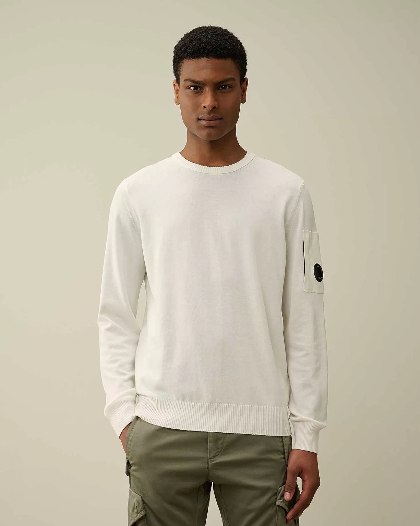 Homme C.P. Company Pulls^Cotton Crepe Jumper