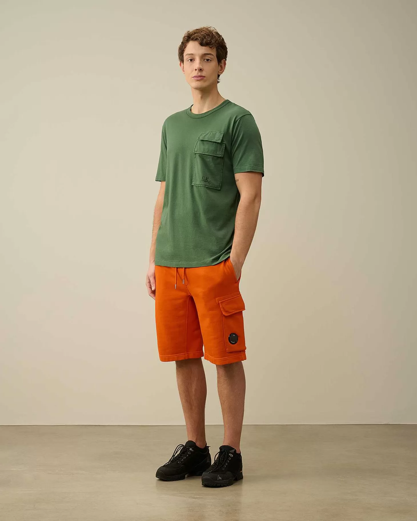 Homme C.P. Company Survêtements Et Shorts^Cotton Diagonal Fleece Cargo Shorts