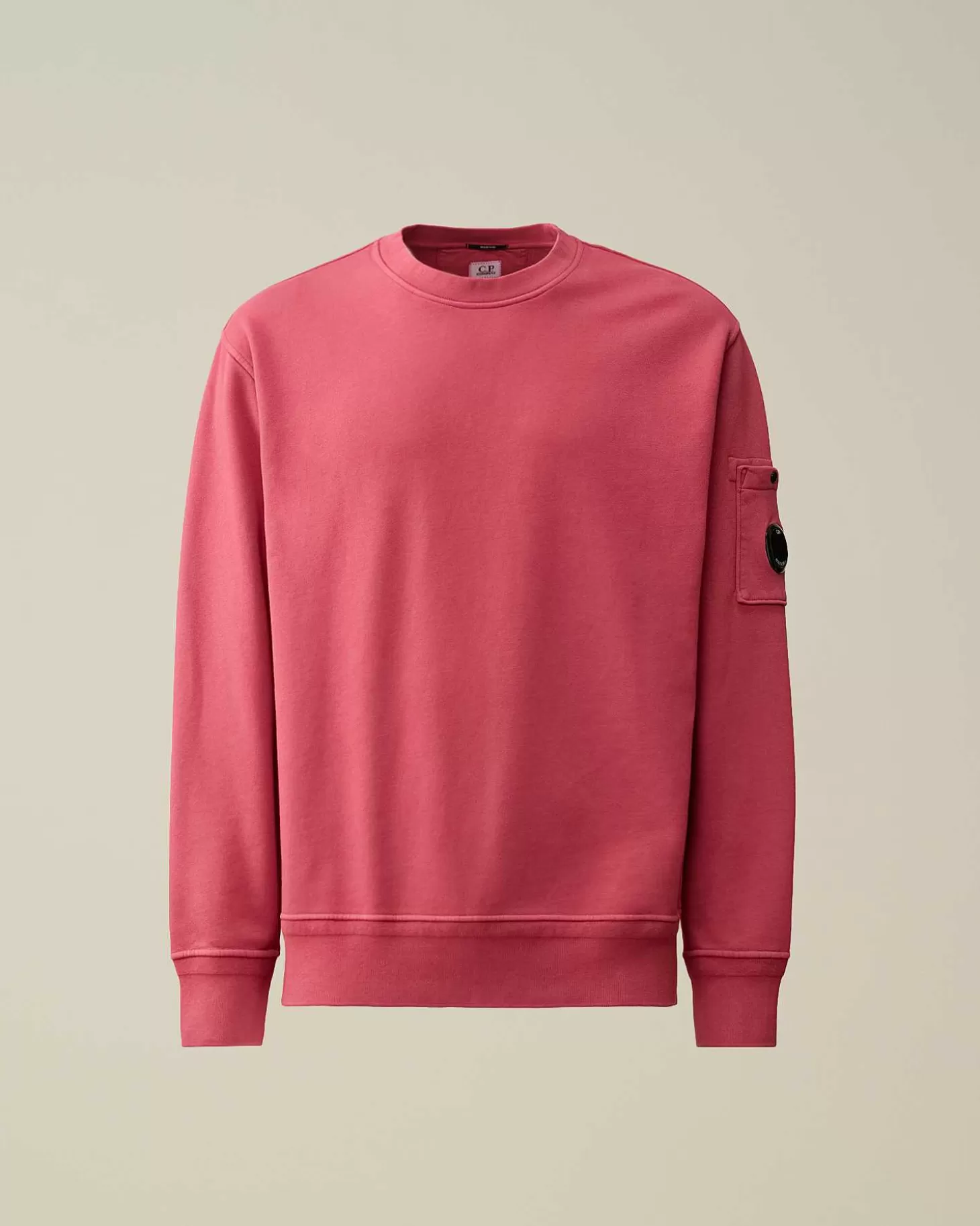 Homme C.P. Company Sweat-Shirts^Cotton Diagonal Fleece Lens Sweatshirt