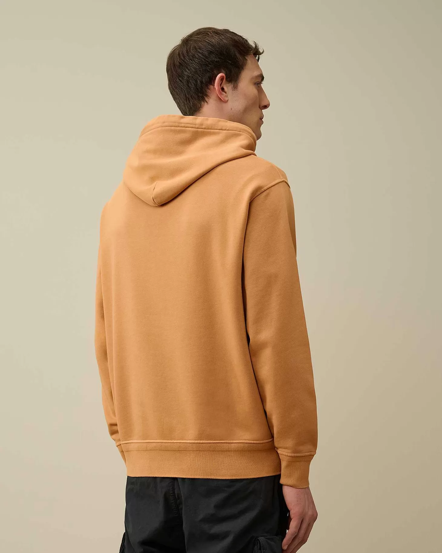 Homme C.P. Company Sweat-Shirts^Cotton Diagonal Fleece Logo Hoodie