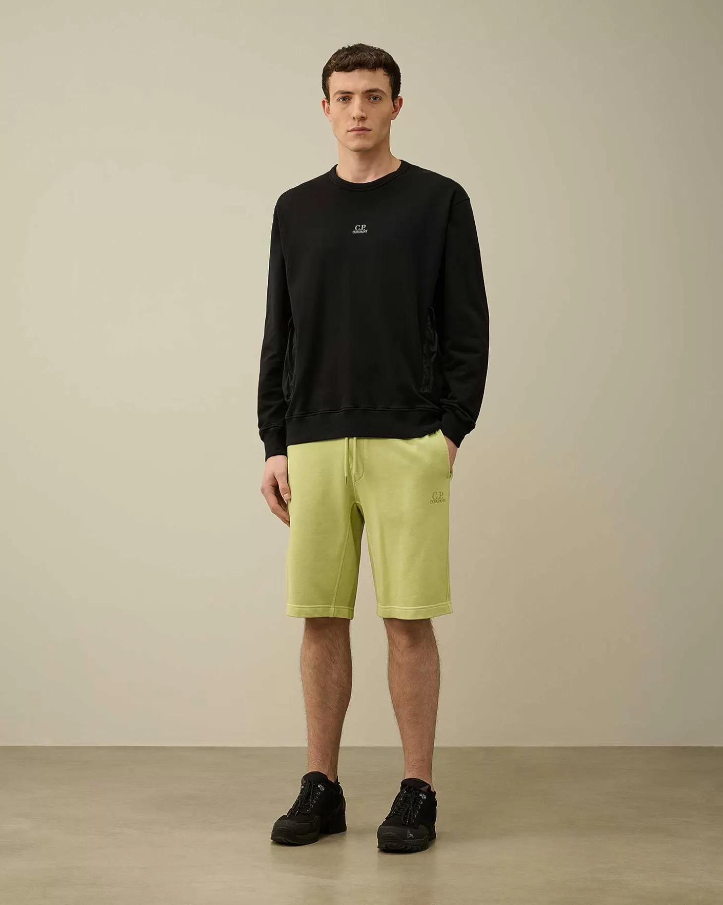 Homme C.P. Company Survêtements Et Shorts^Cotton Diagonal Fleece Shorts