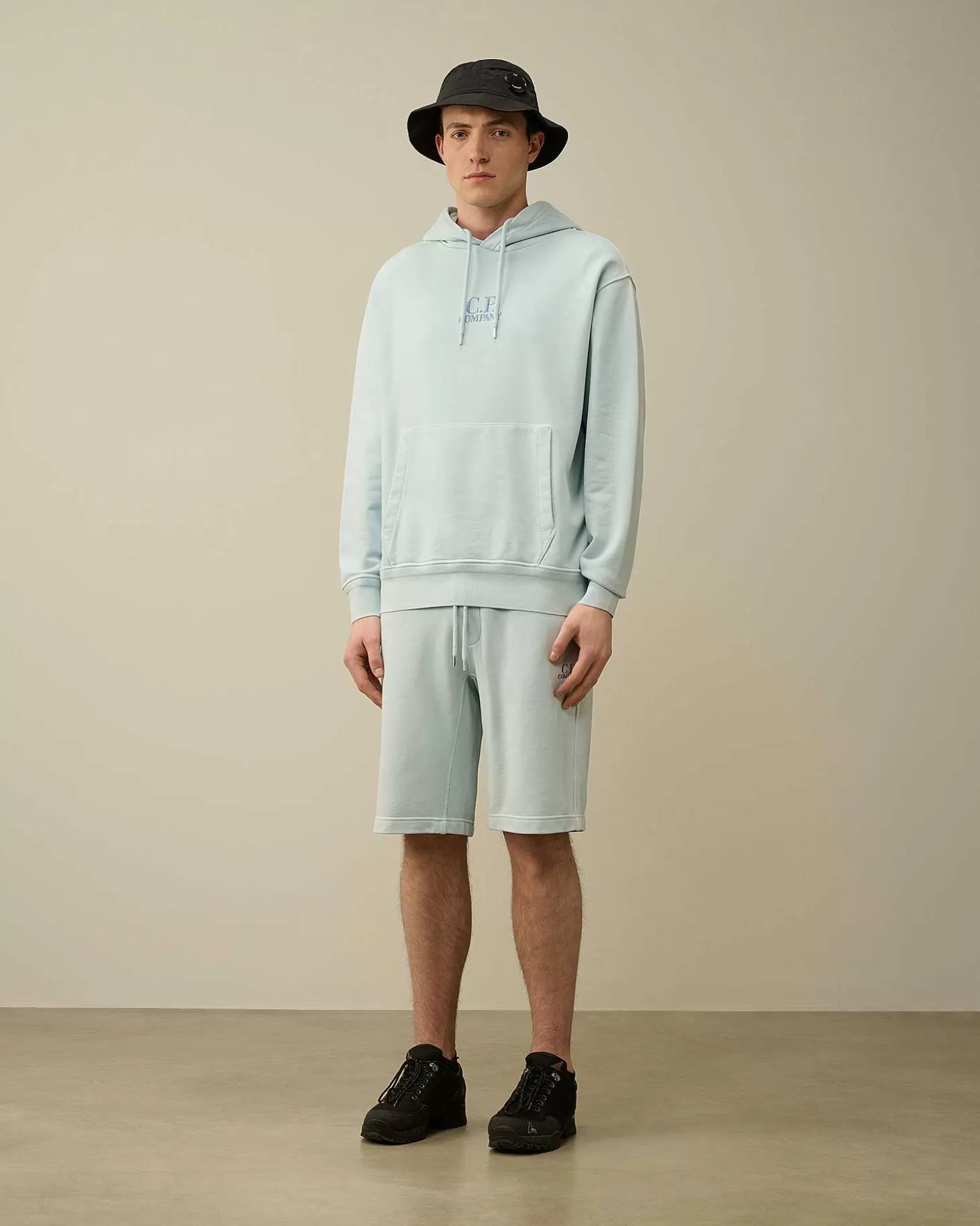 Homme C.P. Company Survêtements Et Shorts^Cotton Diagonal Fleece Shorts