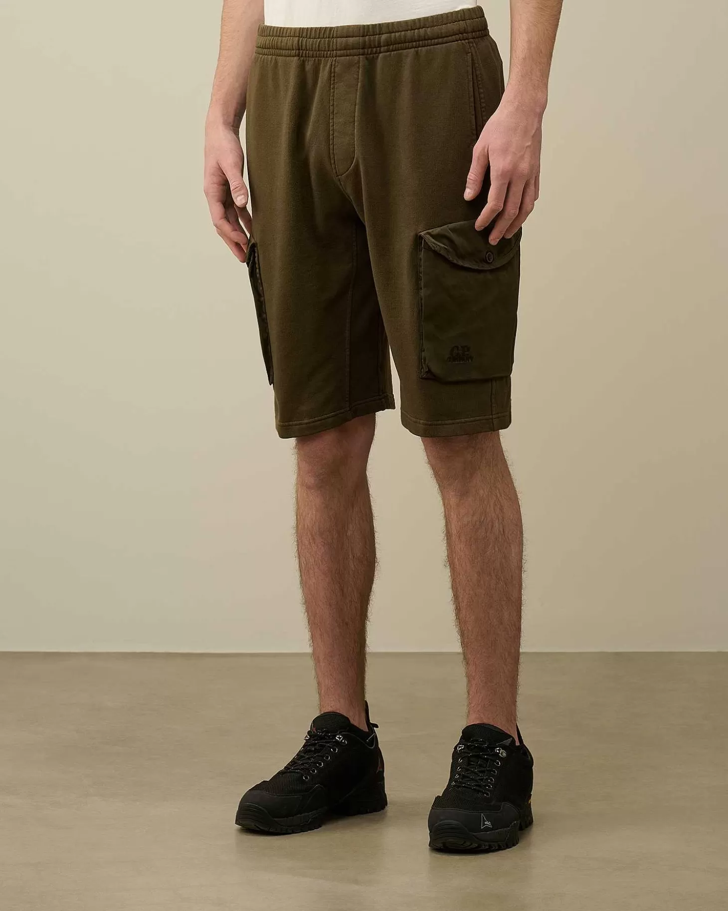 Homme C.P. Company Survêtements Et Shorts^Cotton Fleece Mixed Cargo Shorts