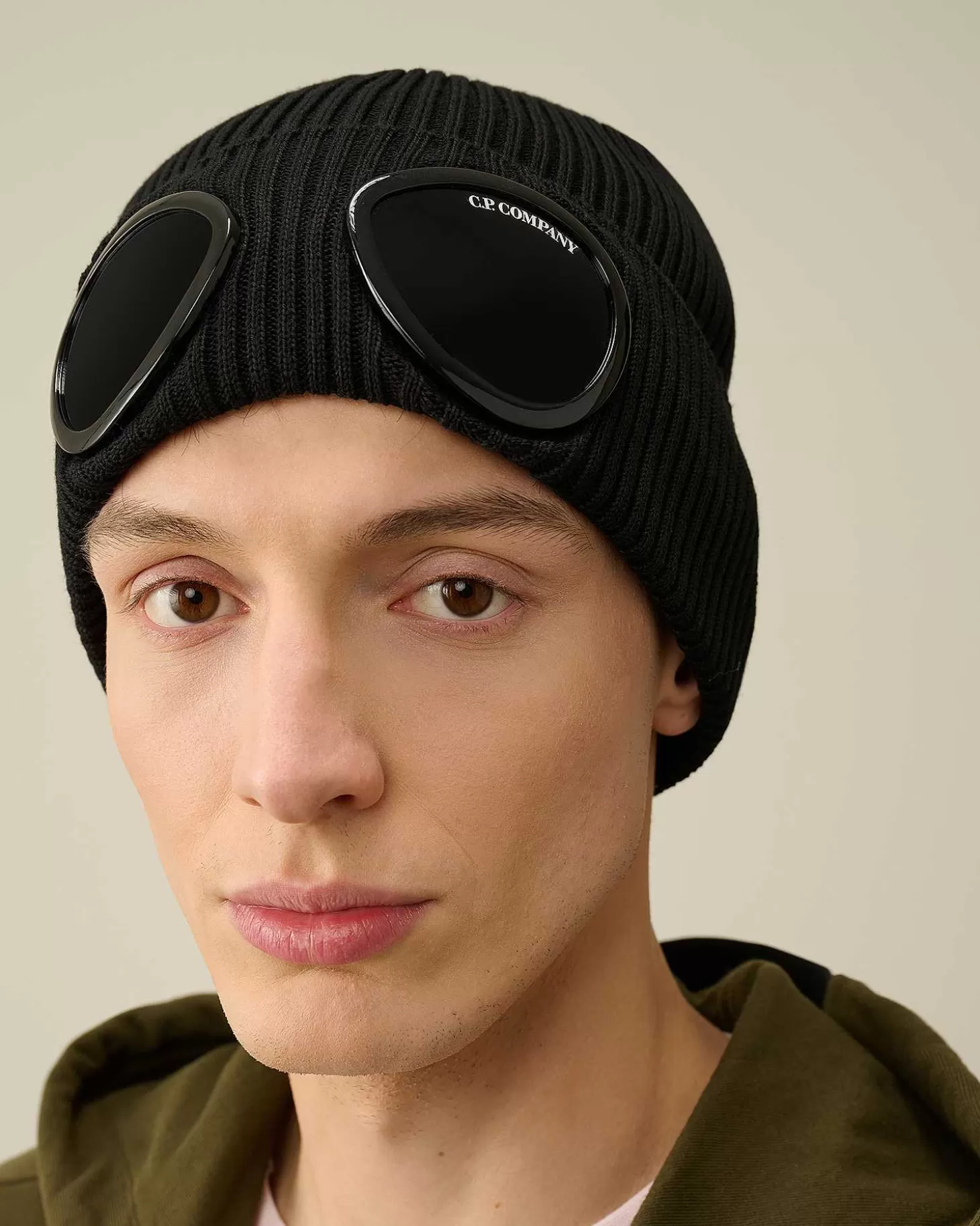 Homme C.P. Company Chapeaux^Cotton Goggle Beanie