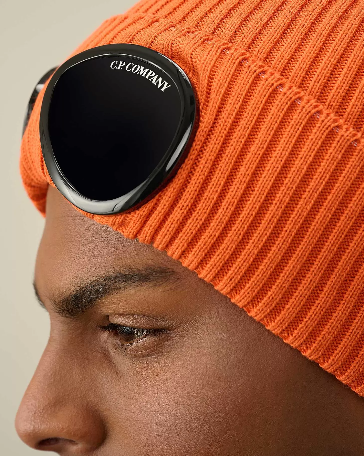 Homme C.P. Company Chapeaux^Cotton Goggle Beanie