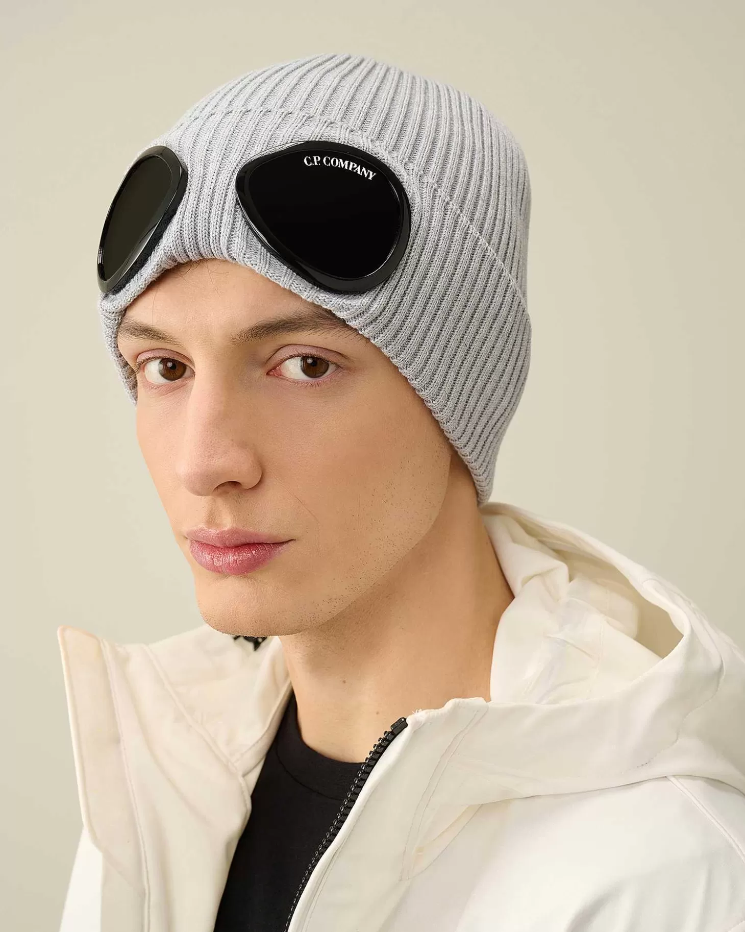 Homme C.P. Company Chapeaux^Cotton Goggle Beanie