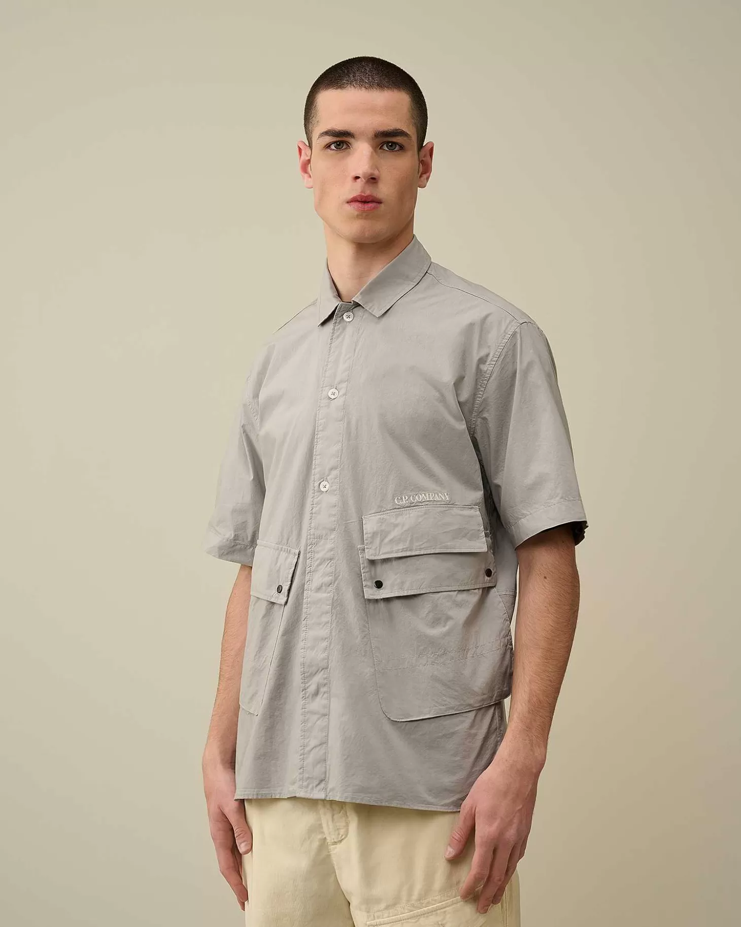 Homme C.P. Company Chemises^Cotton Popeline Pocket Shirt