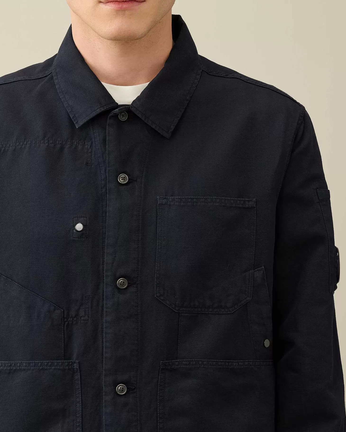 Homme C.P. Company Surchemises^Cotton/Linen Overshirt