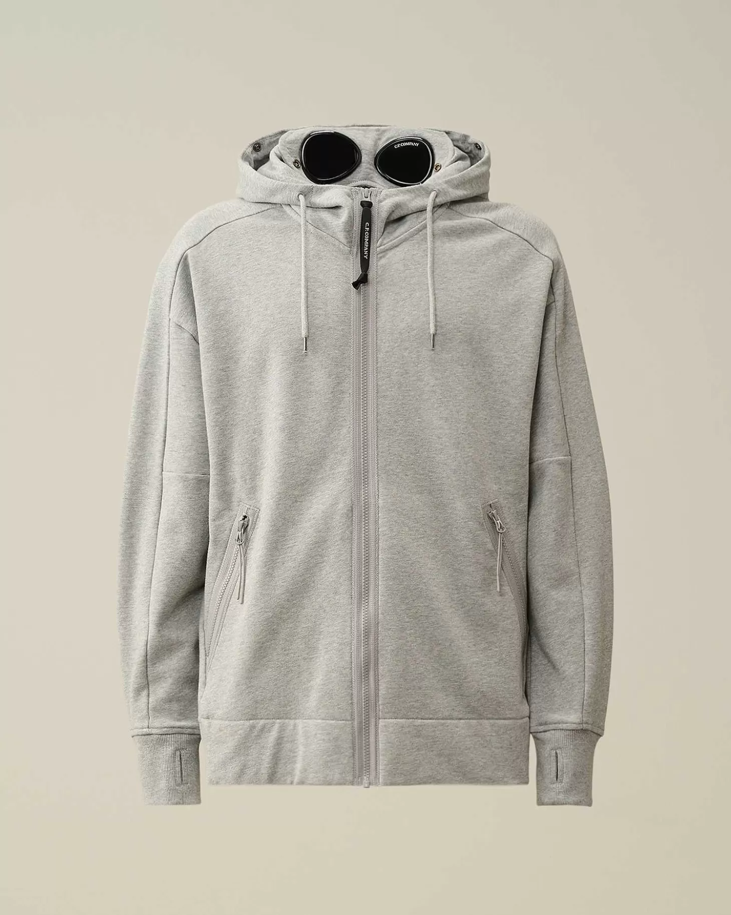 Homme C.P. Company Sweat-Shirts^Diagonal Raised Fleece Goggle Zipped Hoodie