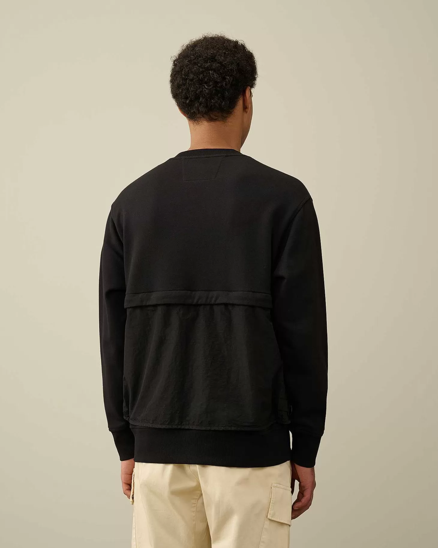 Homme C.P. Company Sweat-Shirts^Diagonal Raised Fleece Mixed Detachable Sweatshirt