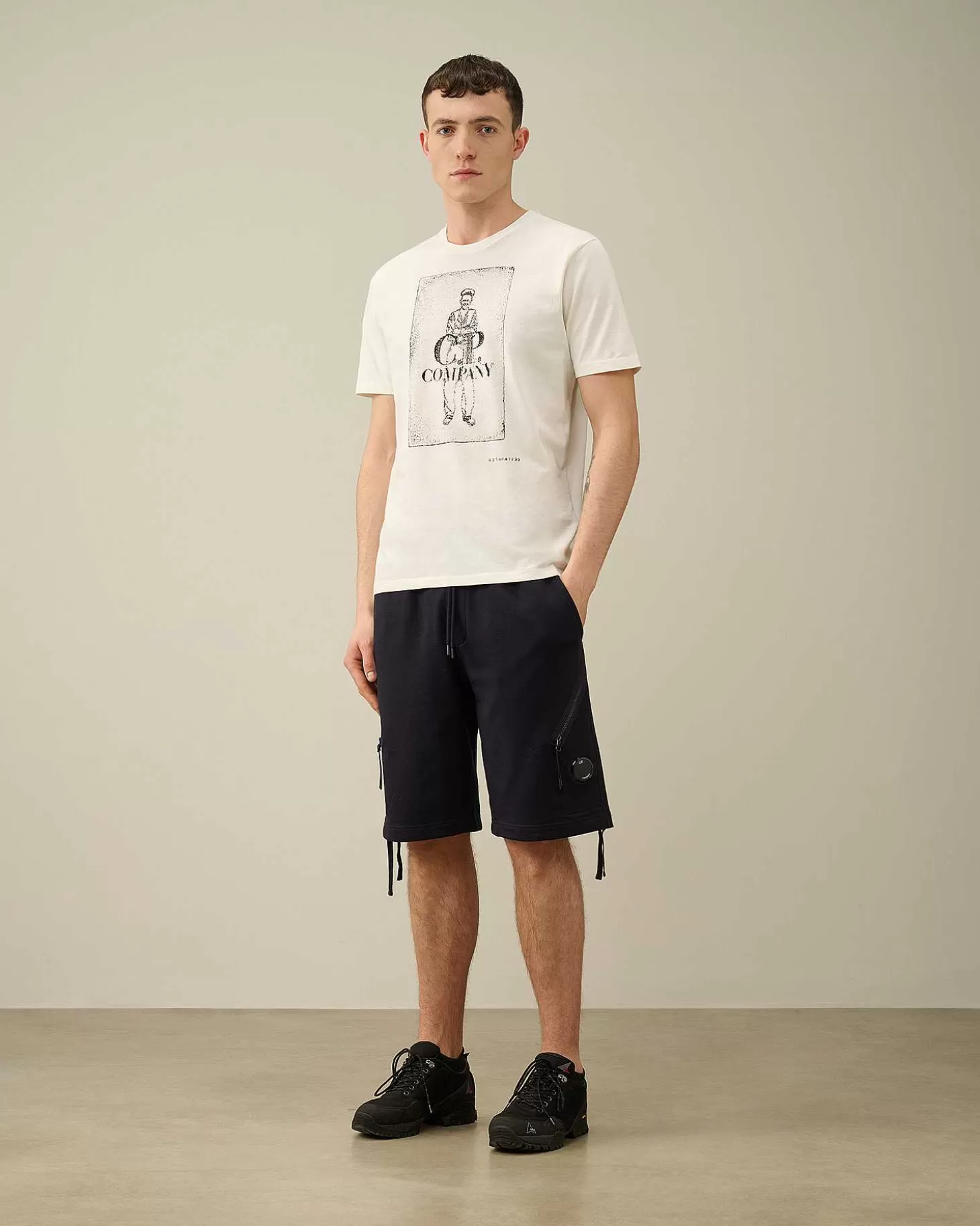 Homme C.P. Company Survêtements Et Shorts^Diagonal Raised Fleece Zipped Pocket Shorts