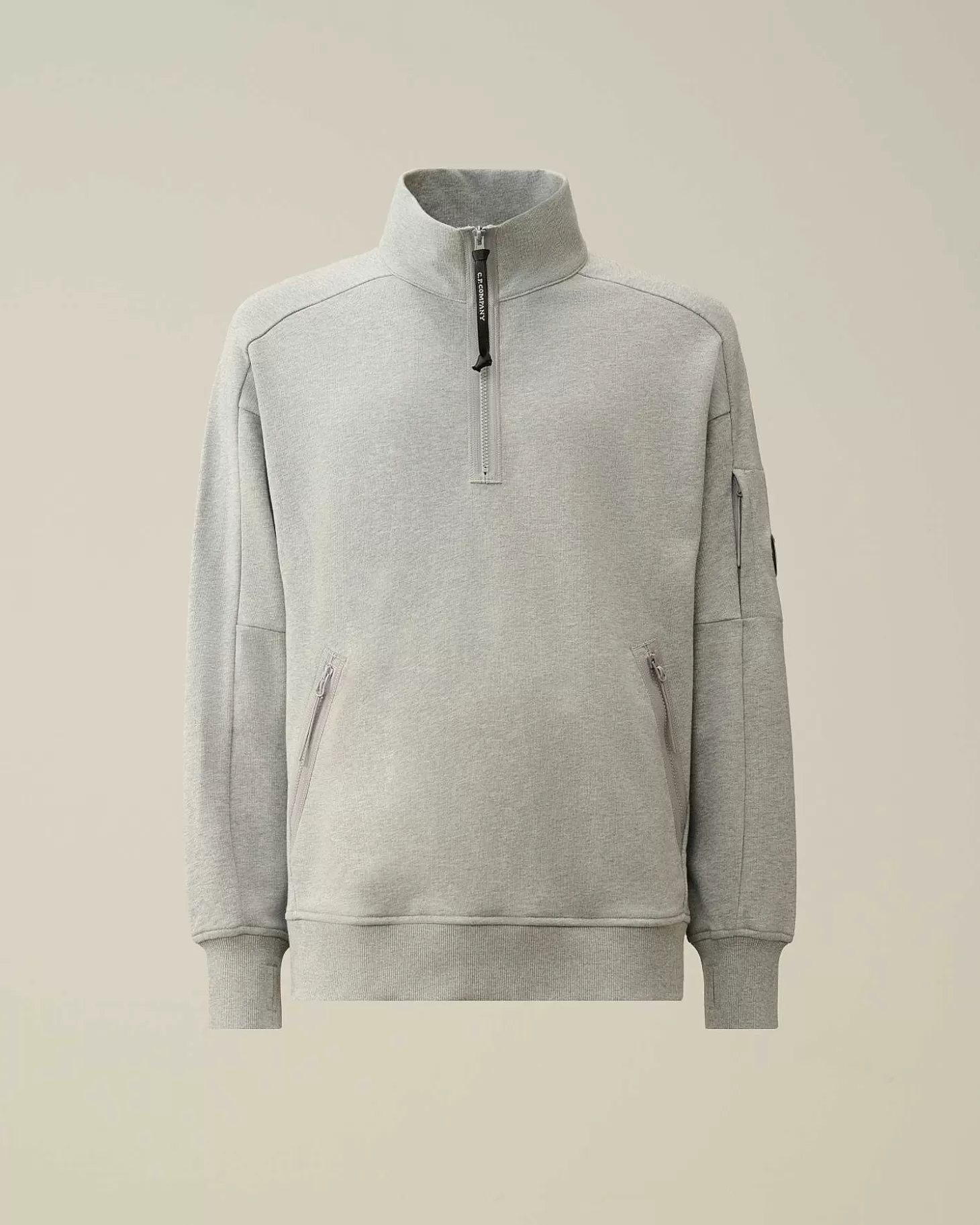 Homme C.P. Company Sweat-Shirts^Diagonal Raised Fleece Zipped Sweatshirt