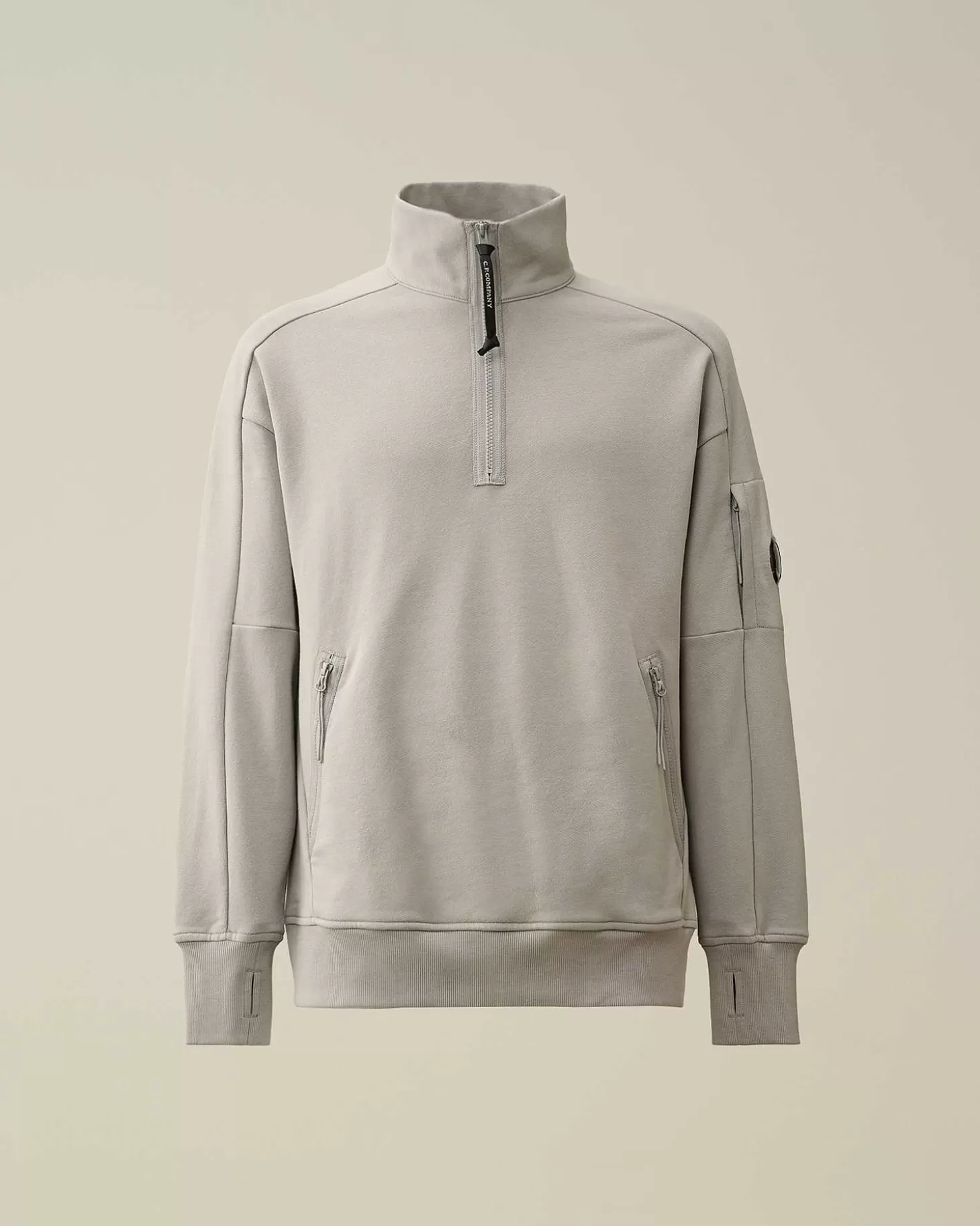 Homme C.P. Company Sweat-Shirts^Diagonal Raised Fleece Zipped Sweatshirt