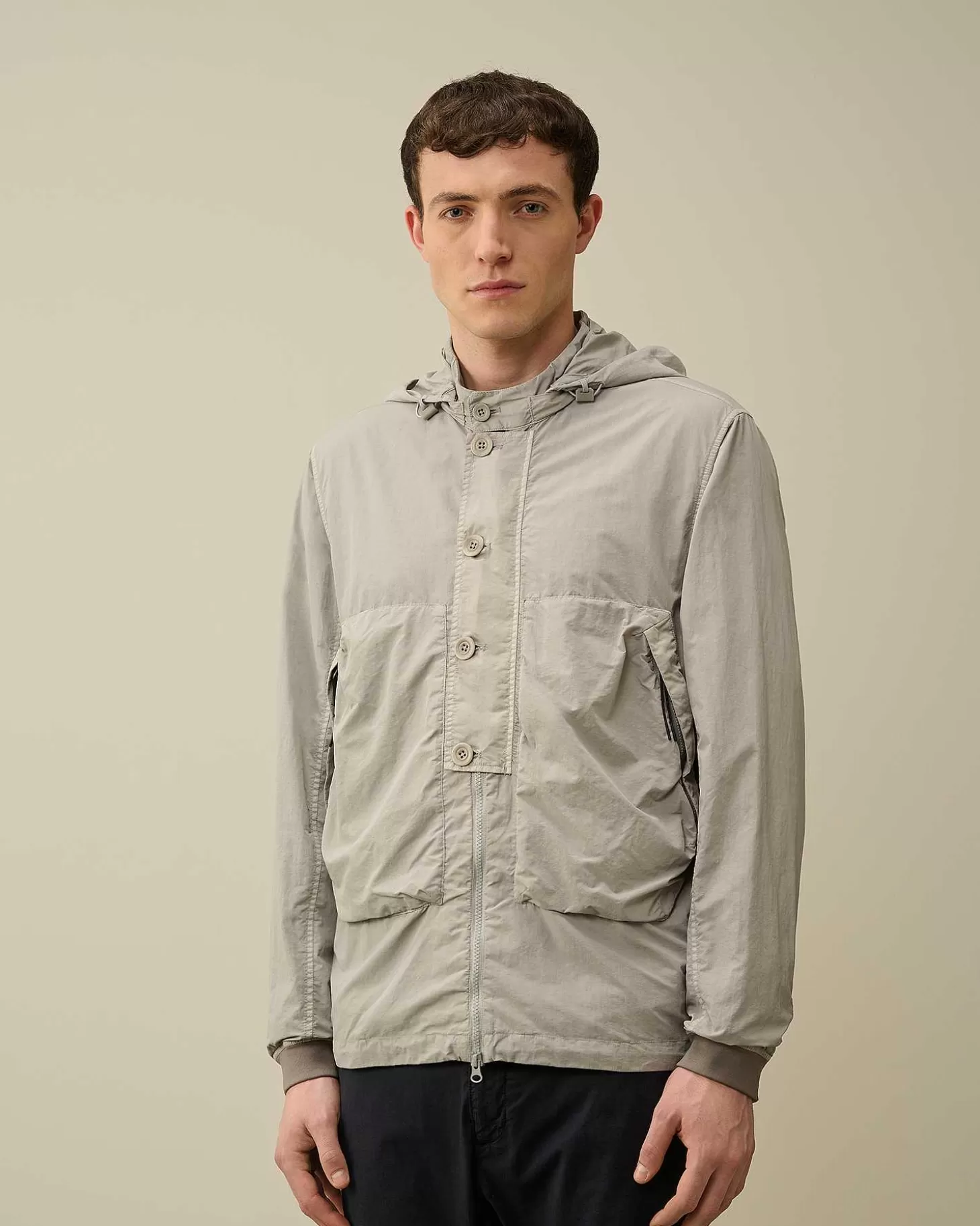 Homme C.P. Company Surchemises^Flatt Nylon Goggle Overshirt