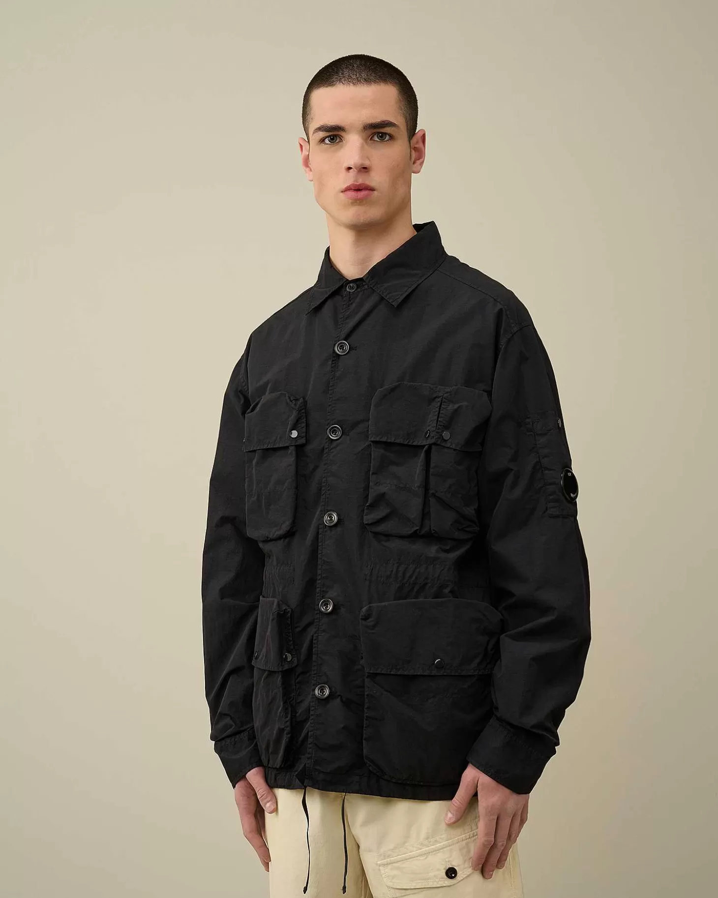 Homme C.P. Company Surchemises^Flatt Nylon Utility Overshirt