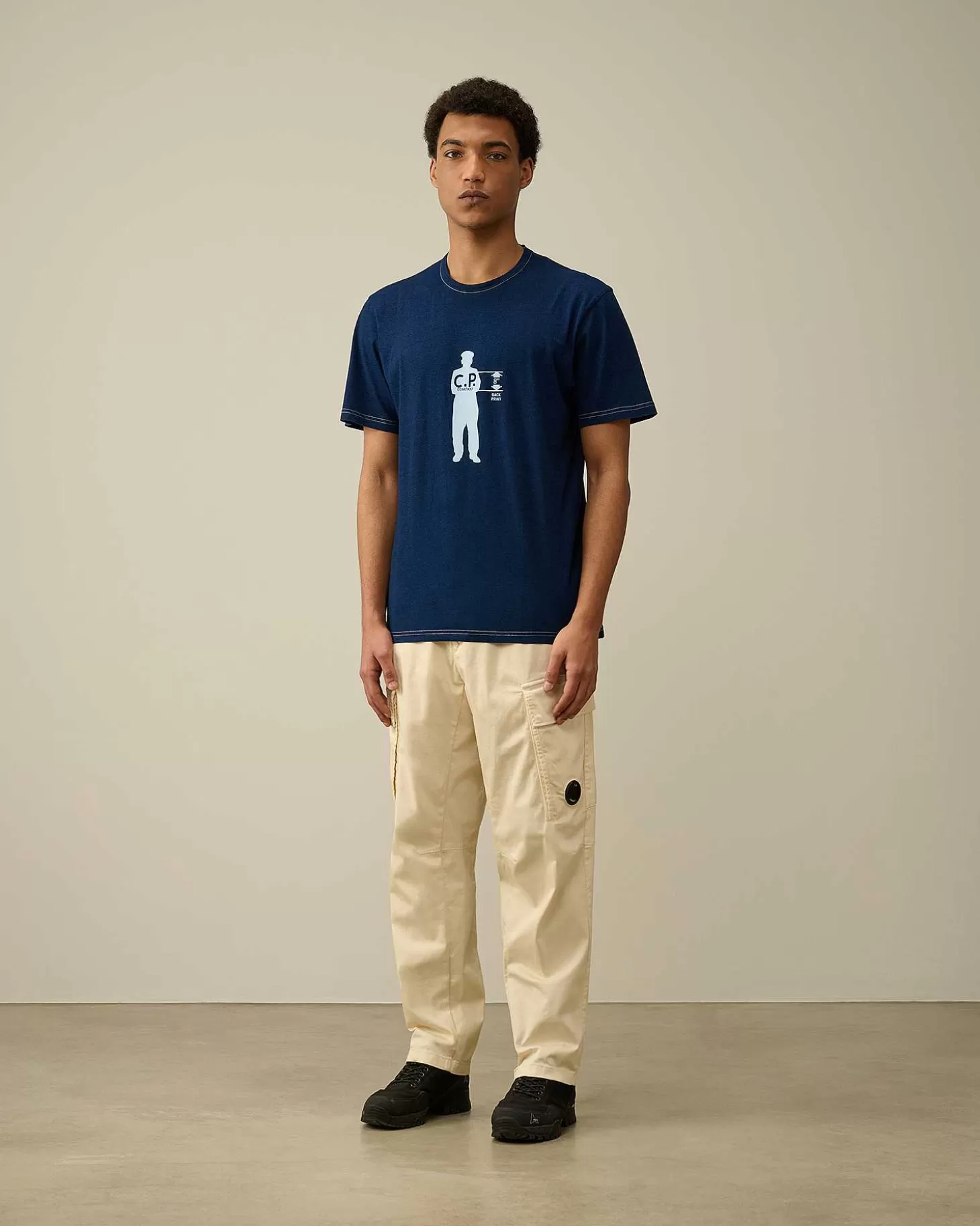 Homme C.P. Company T-Shirts Et Polos^Indigo Jersey T-Shirt