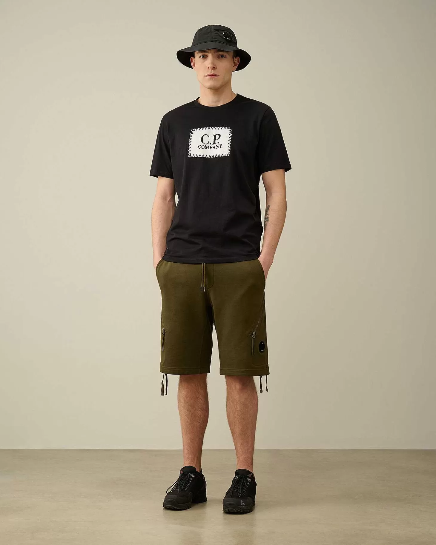 Homme C.P. Company T-Shirts Et Polos^30/1 Jersey Label Style Logo T-Shirt