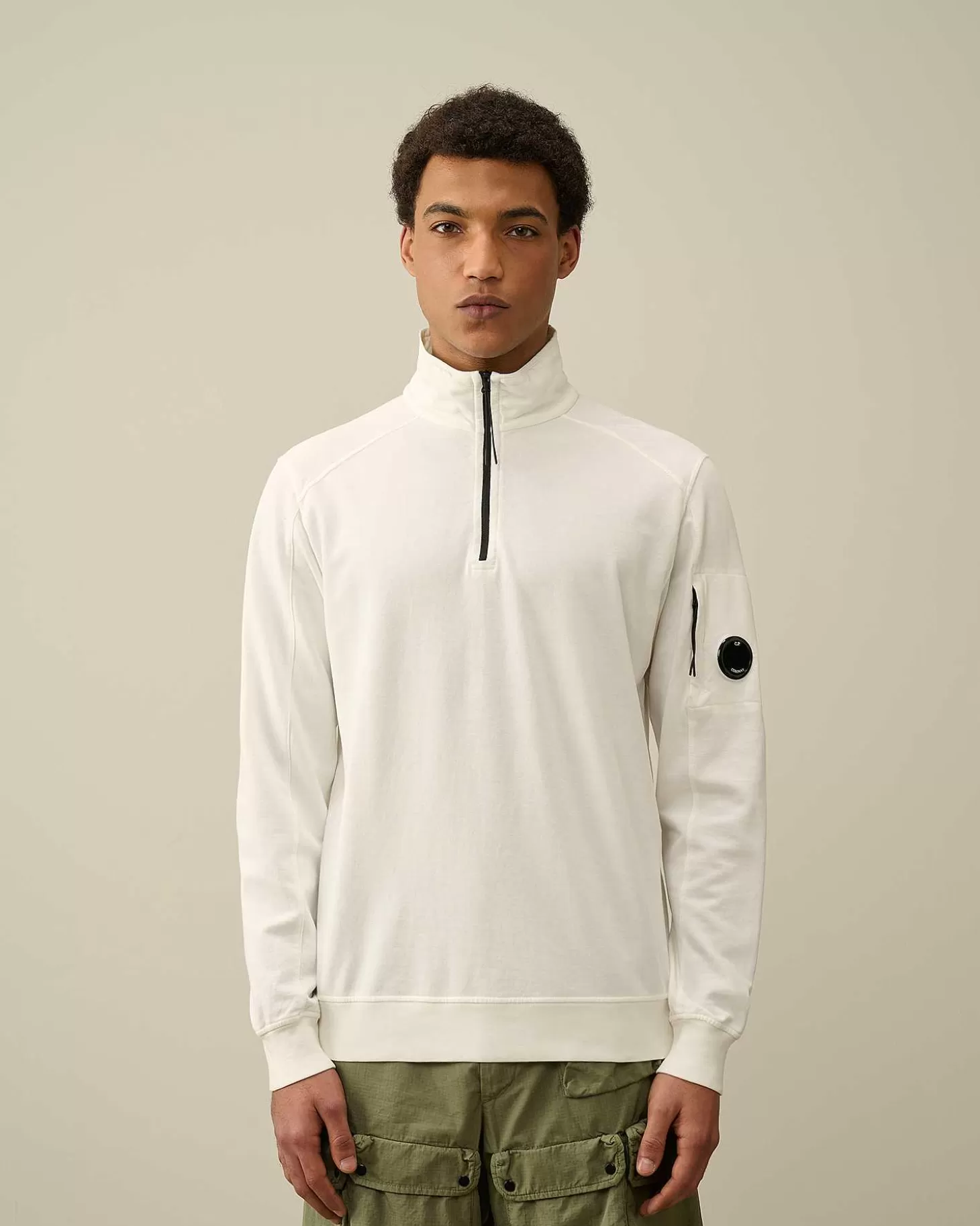 Homme C.P. Company Sweat-Shirts^Light Fleece Zipped Sweatshirt