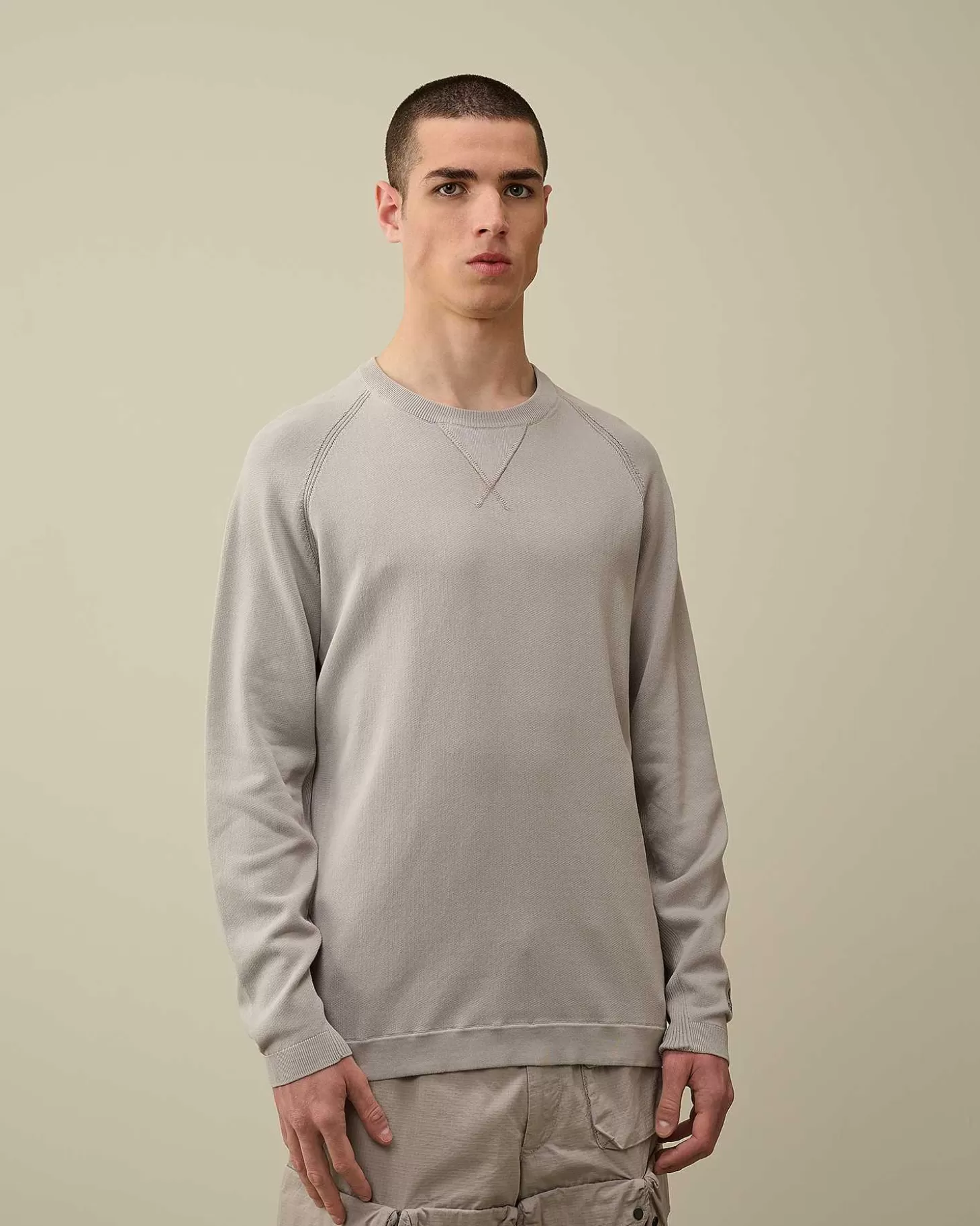 Homme C.P. Company Pulls^Light Terry Knitted Sweatshirt