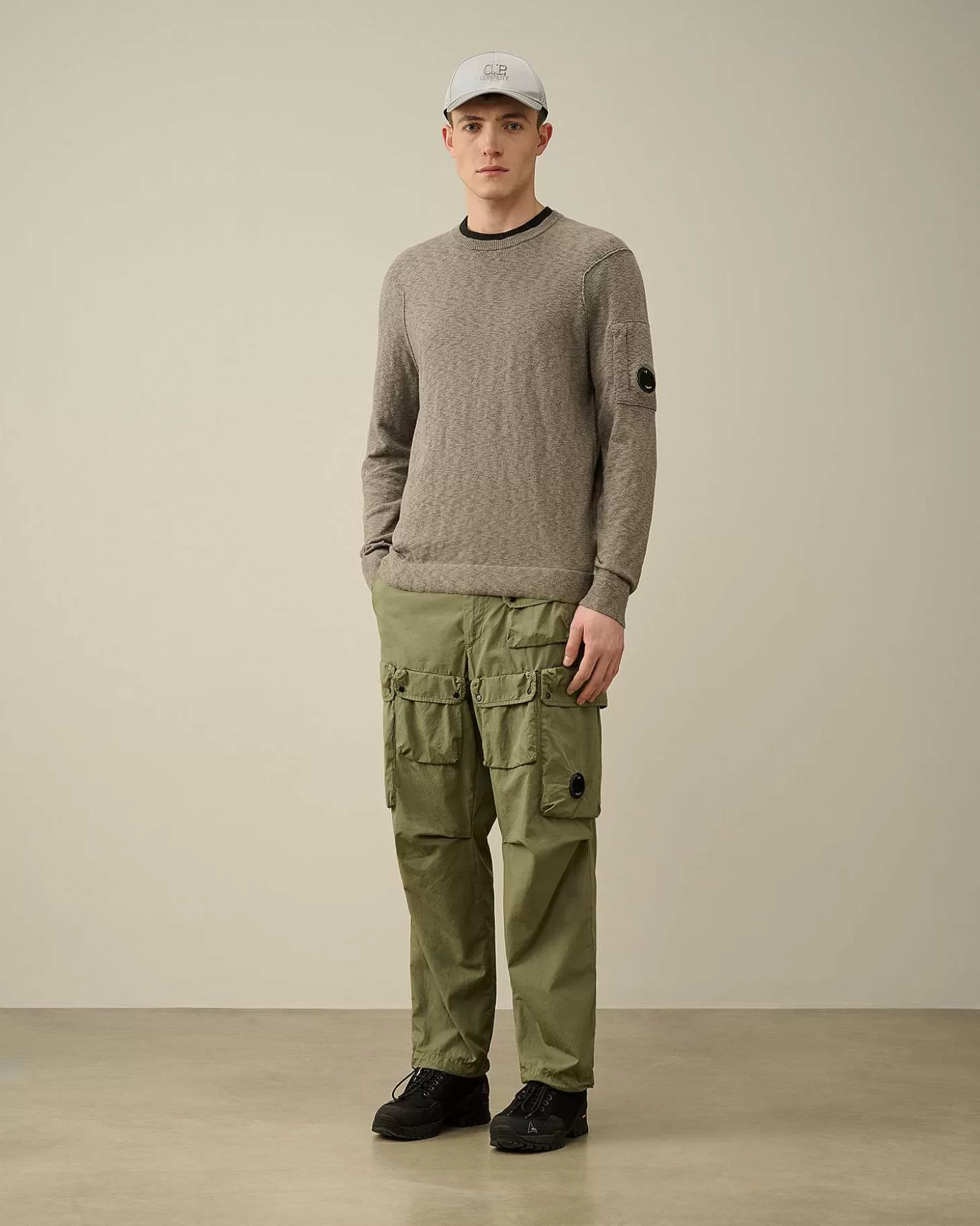 Homme C.P. Company Pulls^Melange Knitwear Jumper