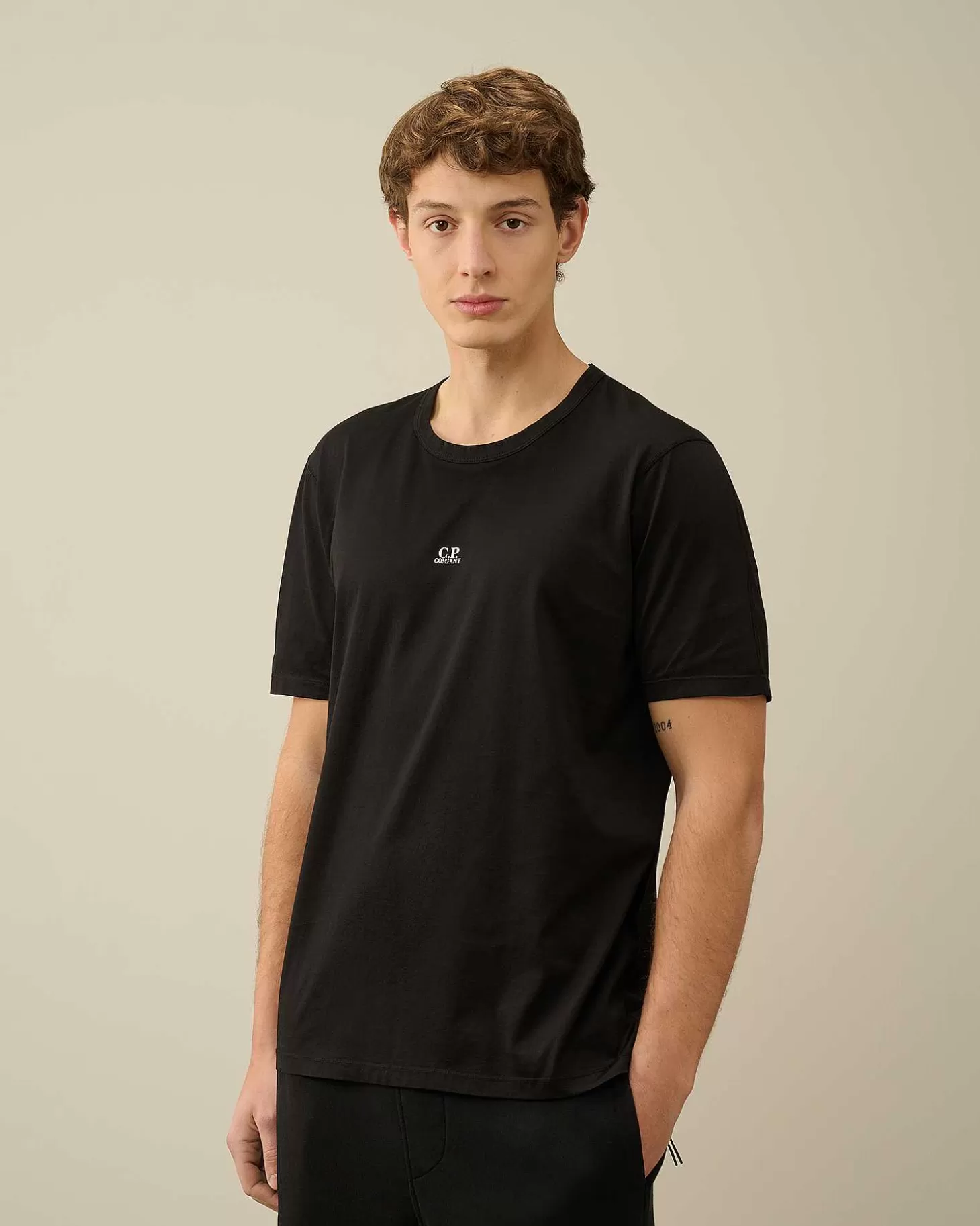 Homme C.P. Company T-Shirts Et Polos^70/2 Mercerized Jersey Logo T-Shirt