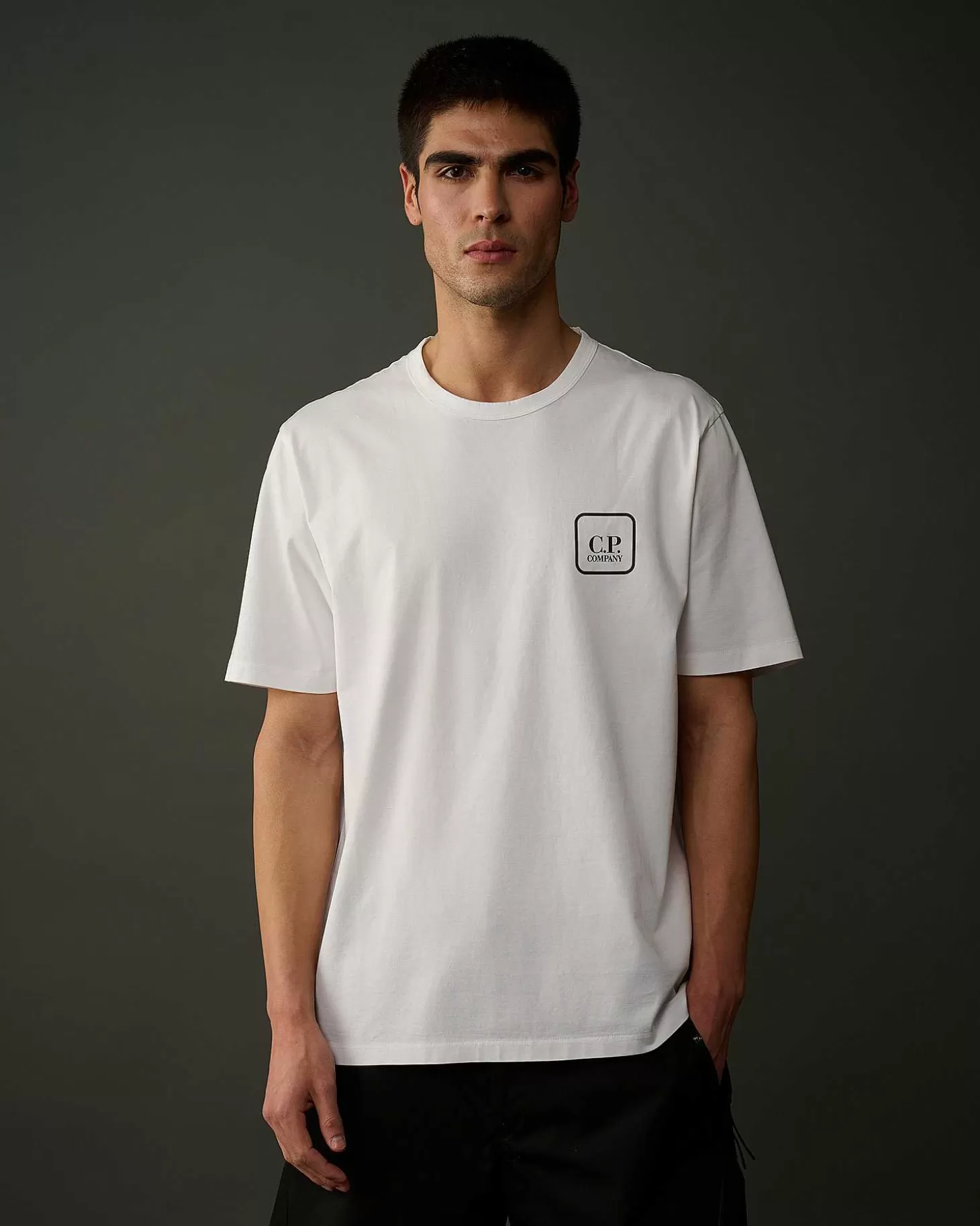 Homme C.P. Company Metropolis Series^Metropolis Series Mercerized Jersey Logo Graphic T-Shirt