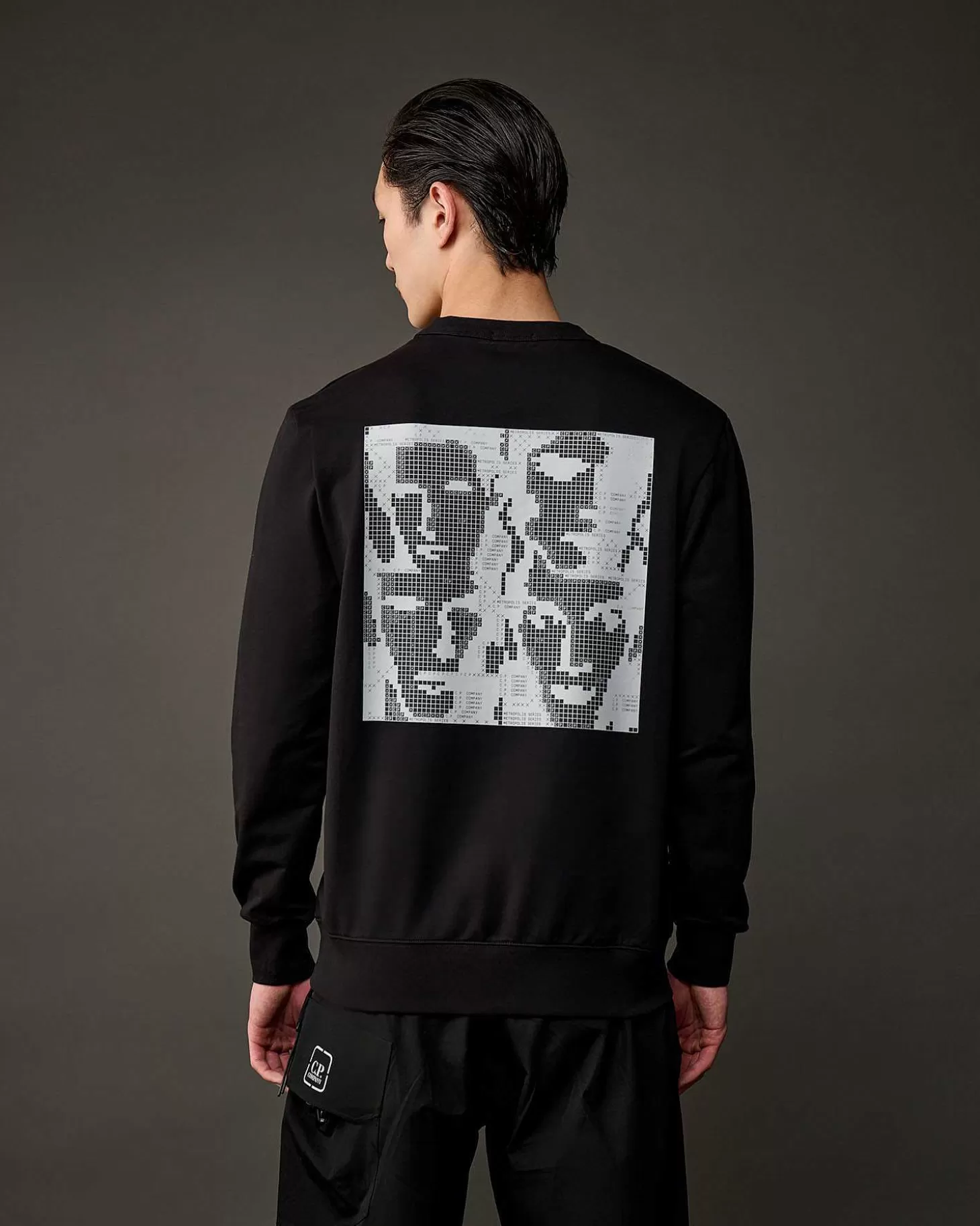 Homme C.P. Company Metropolis Series^Metropolis Series Stretch Fleece Graphic Sweatshirt