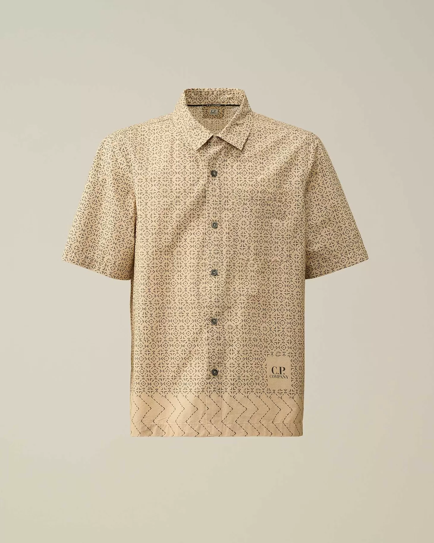 Homme C.P. Company Chemises^Popeline Baja Print Shirt