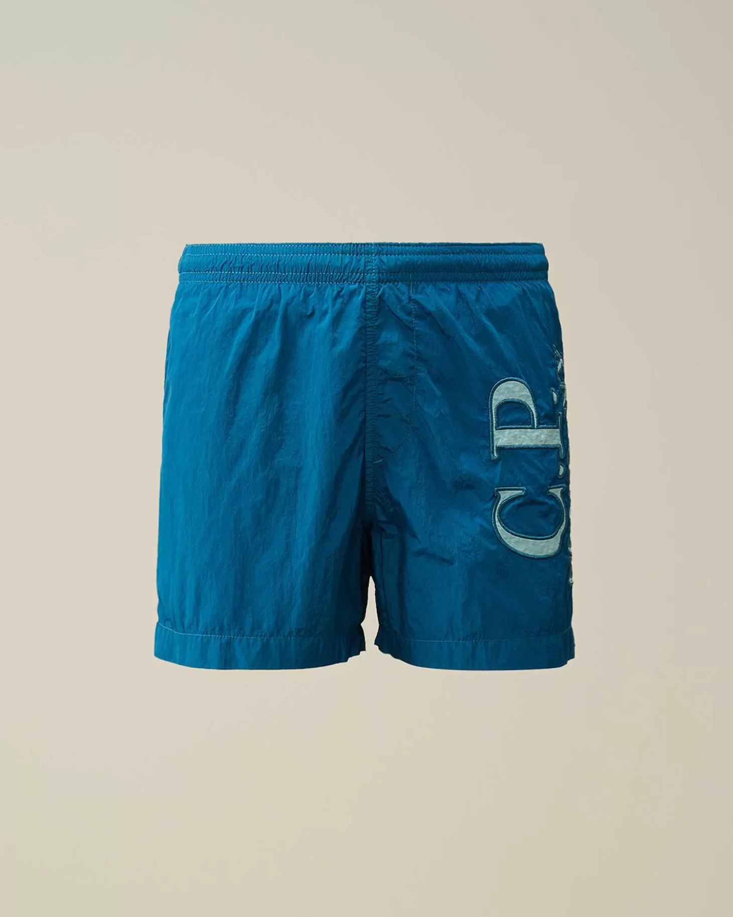 Kids C.P. Company Vêtements 10-14 Ans^U16 Chrome-R Logo Print Swim Shorts